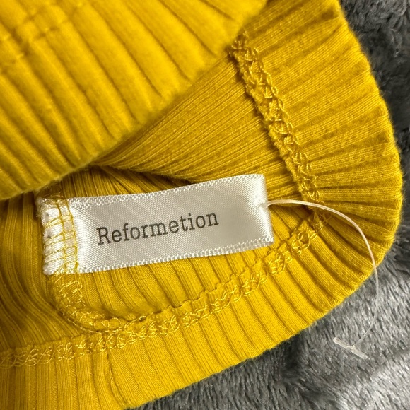 Yellow Ribbed Wrap Camisole - Picture 3 of 3